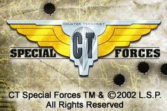 CT Special Forces title screen for GameBoy Advance